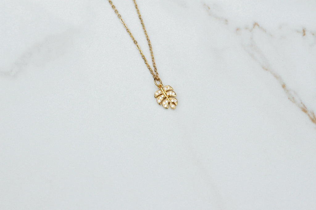 Monstera Frond Necklace