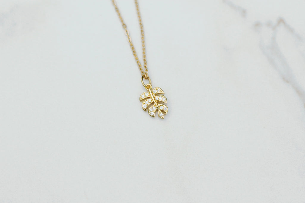 Monstera Frond Necklace