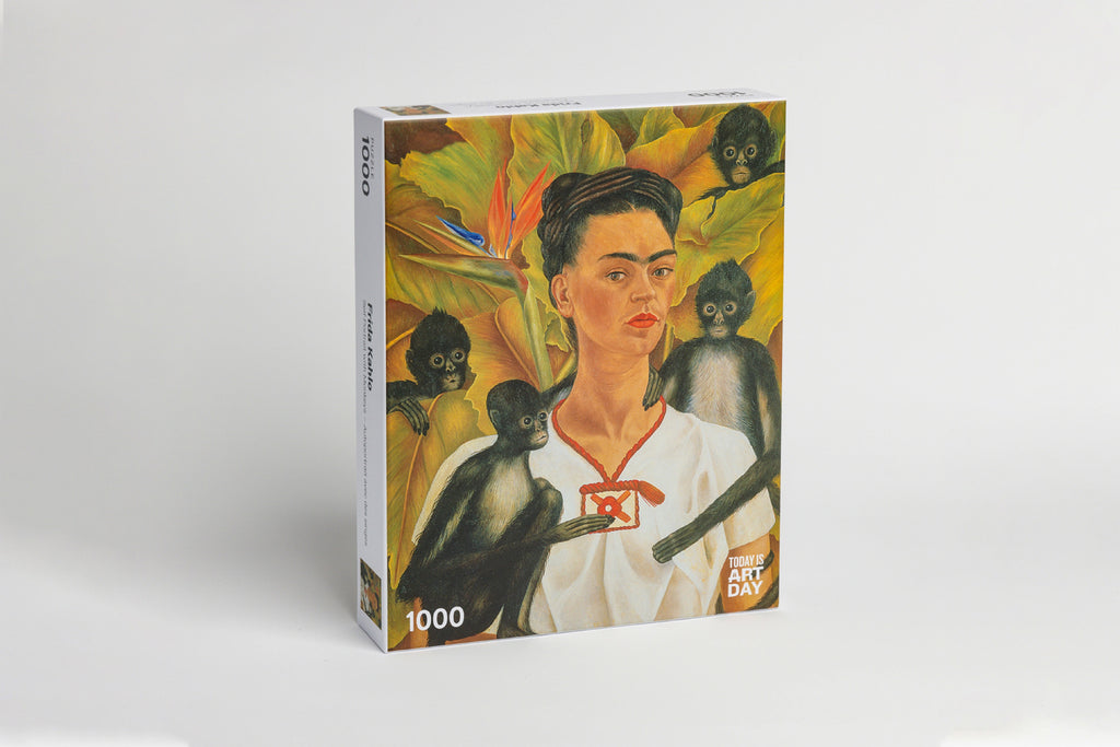 Puzzle - Frida Kahlo - Self-Portrait with Monkeys
