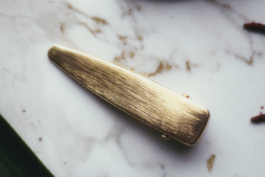 Bar Hair Clip in Gold