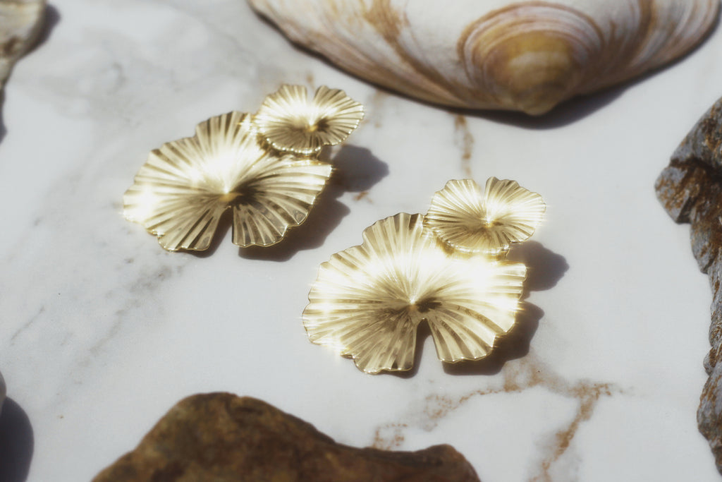 Vintage Petal Drop Earrings