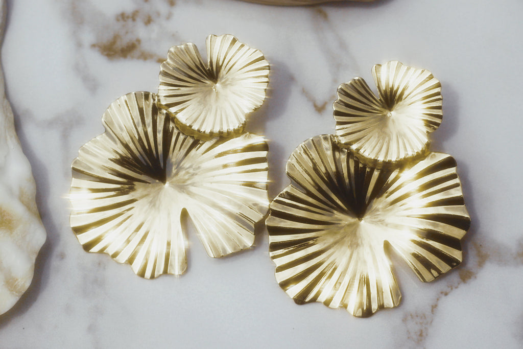 Vintage Petal Drop Earrings