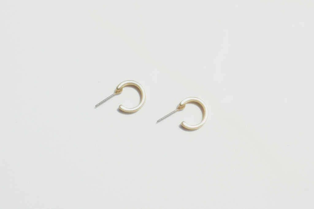 Three Ring Huggie Hoops