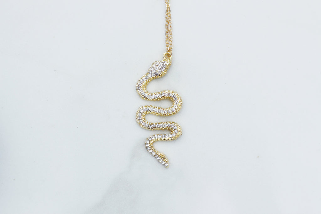 Pavé Snake Necklace