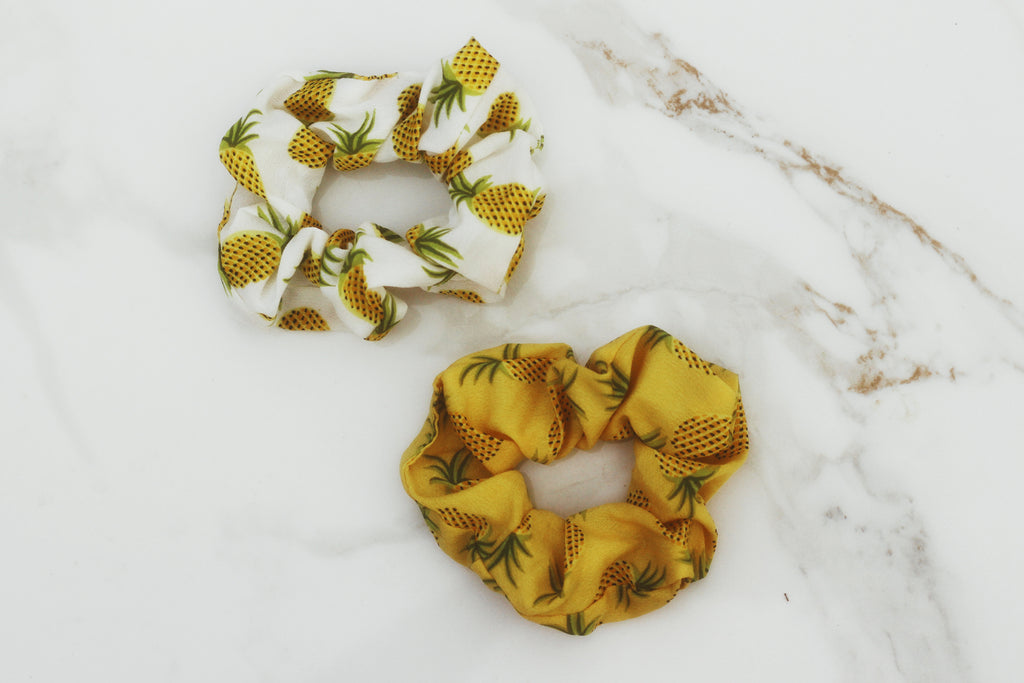Pineapple Hair Scrunchies