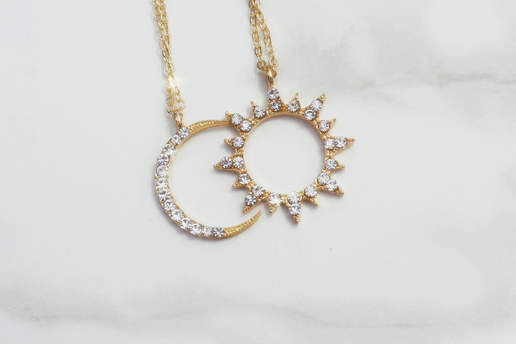 Moon and Sun Necklaces (Set or Singles)