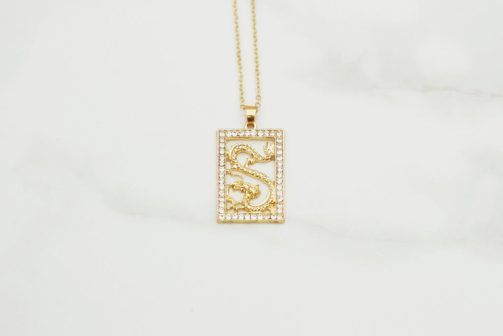 Boxed Dragon Necklace