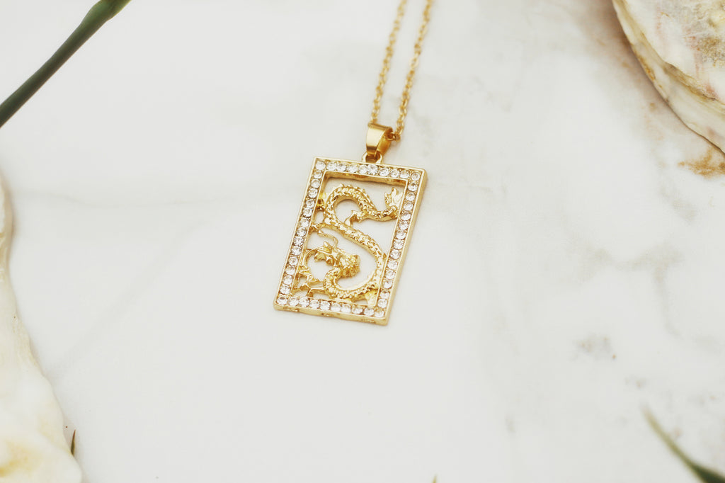 Boxed Dragon Necklace