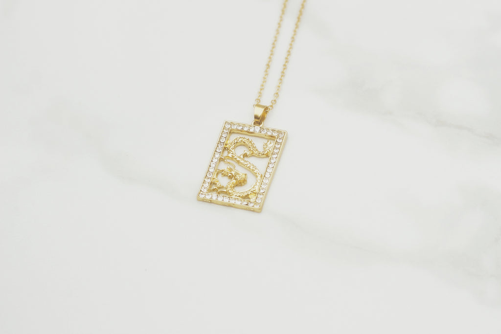 Boxed Dragon Necklace