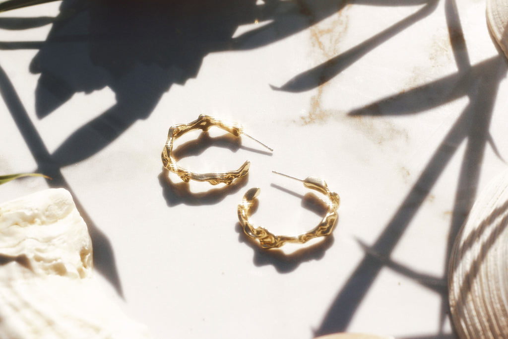 Liquid Gold Hoops