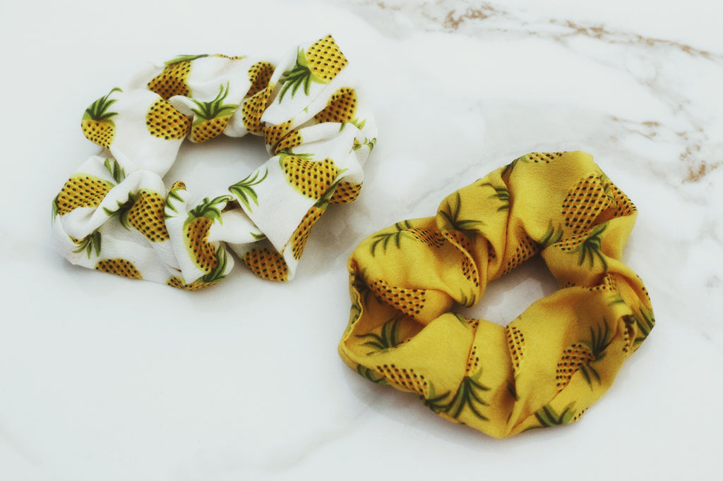 Pineapple Hair Scrunchies