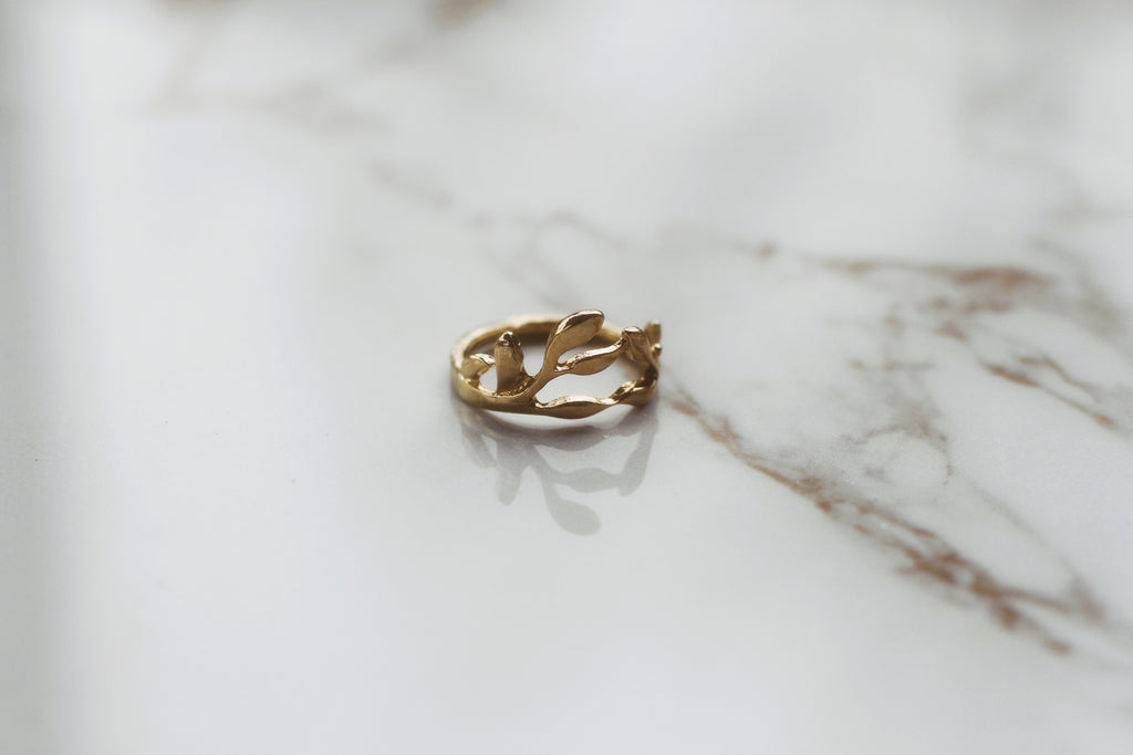 Leafy Vine Ring Set