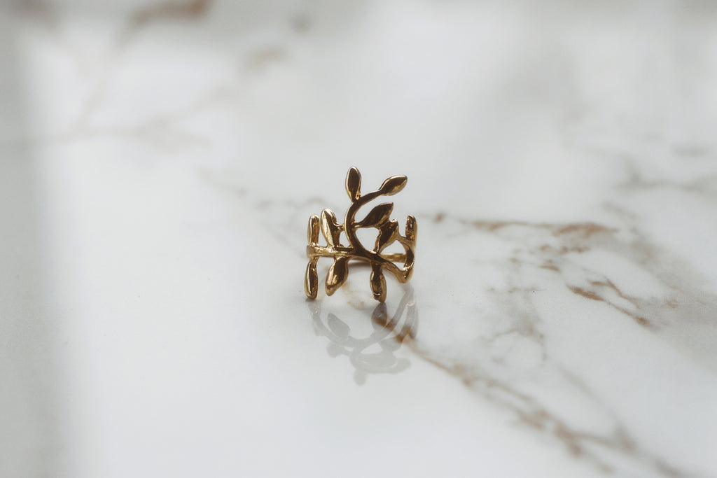 Leafy Vine Ring Set