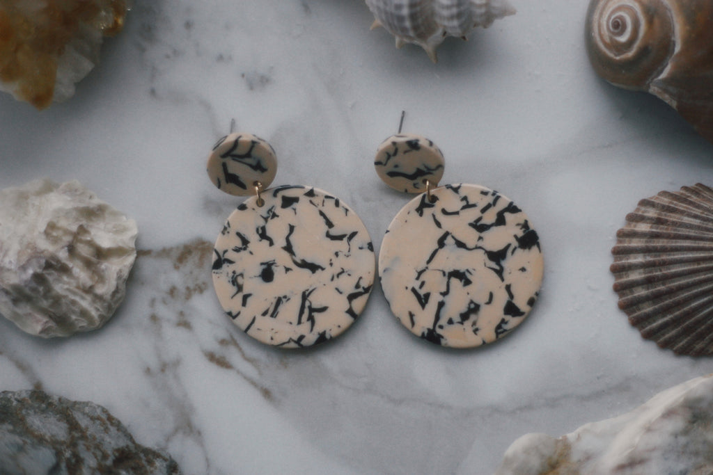 Marbled Drop Earrings