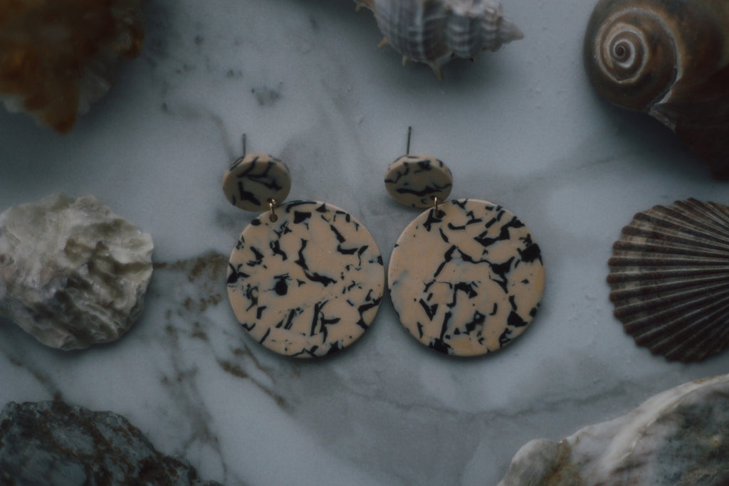 Marbled Drop Earrings