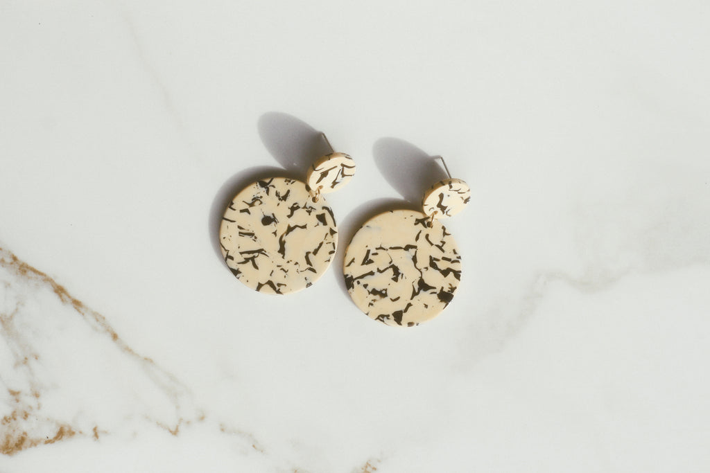 Marbled Drop Earrings