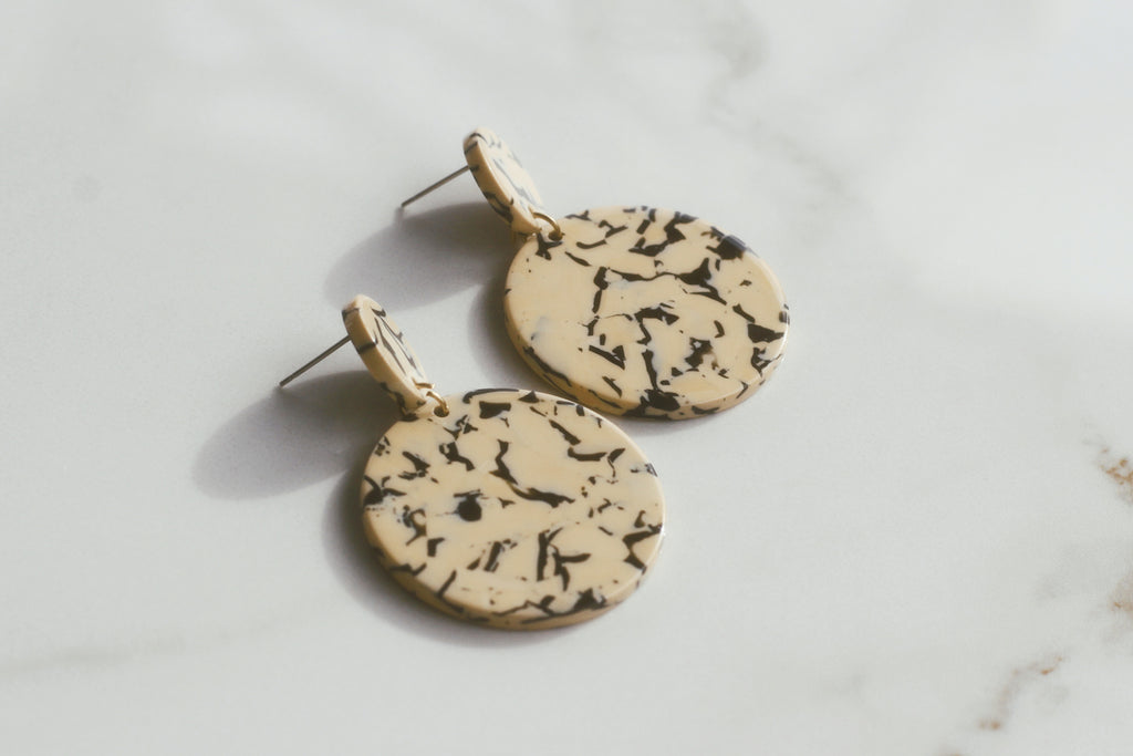 Marbled Drop Earrings