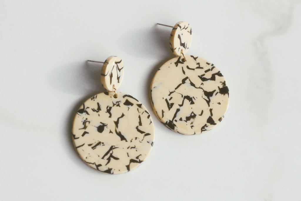Marbled Drop Earrings
