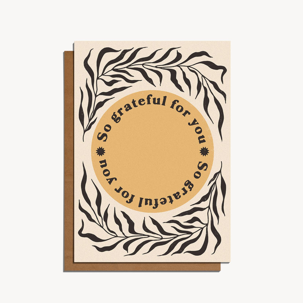 So Grateful For You Card
